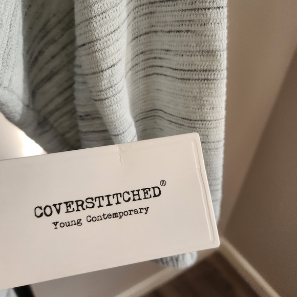 SOLD Forever 21 Gray tunic sweater, long sleeve with front tie, size small - Picture 4 of 8